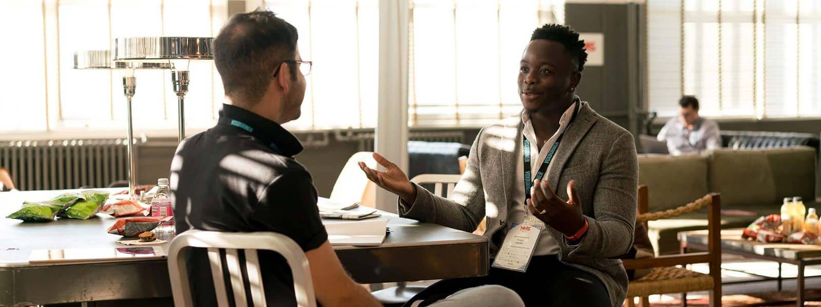 Employee annual review with their manager