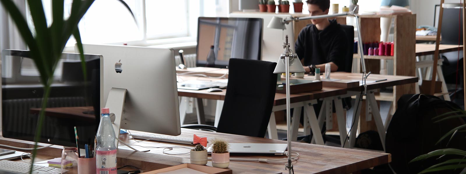 Empty desk of an employee on leave