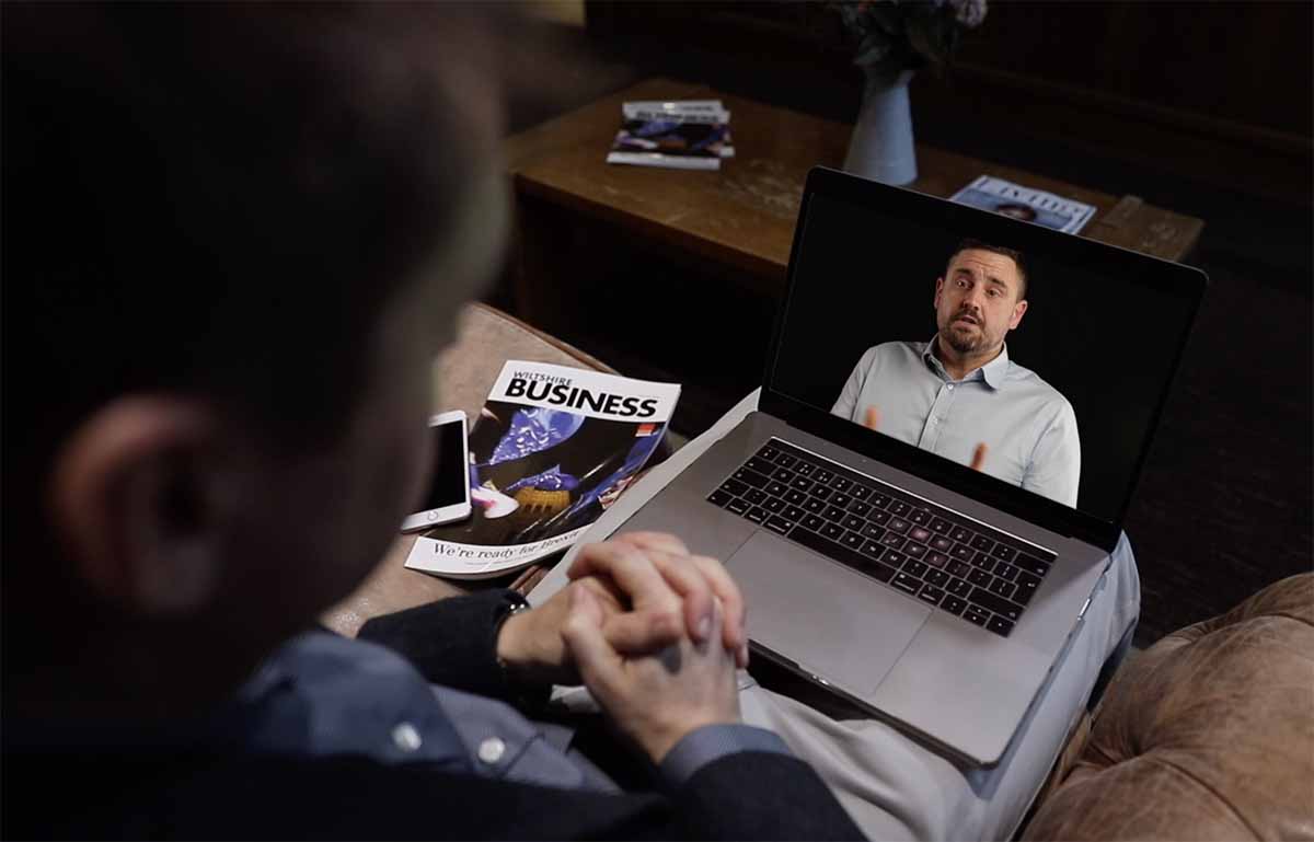 Client watching Inspire video